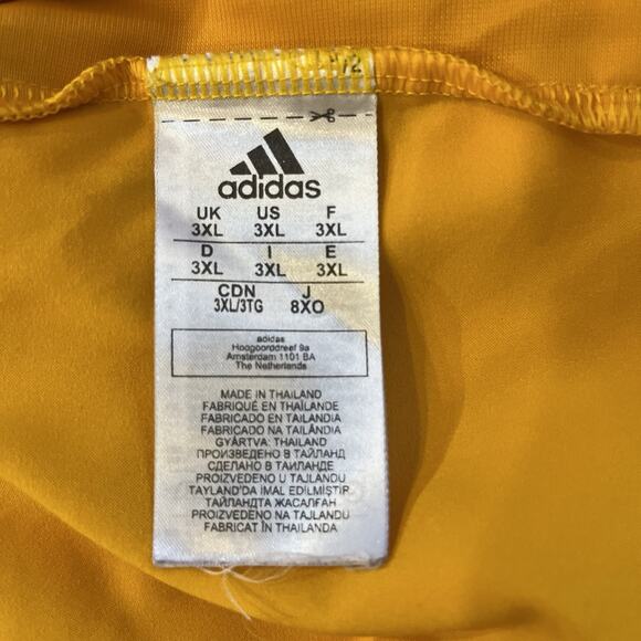 Adidas Aeroready Yellow Gold Long Sleeve XXXL Practice Jersey - Picture 8 of 11